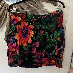 FARM Rio Vibrant Floral Mini Skirt